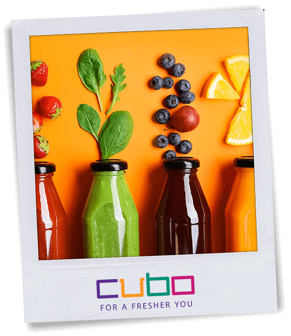 CUBO blended drinks polaroid