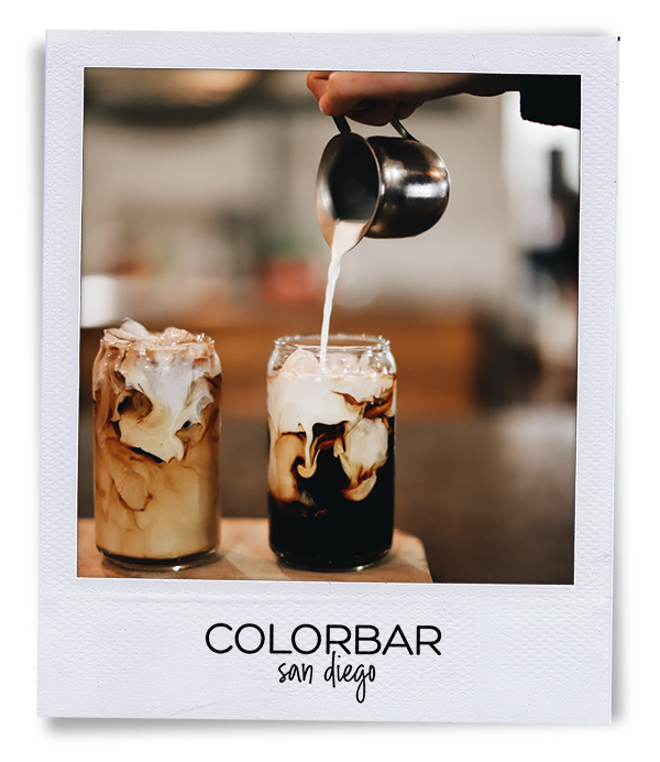 ColorBarSD Iced Coffee with cream polaroid