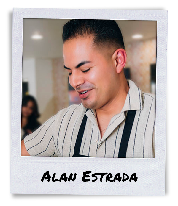 Polaroid of Stylist & Barber Alan Estrada