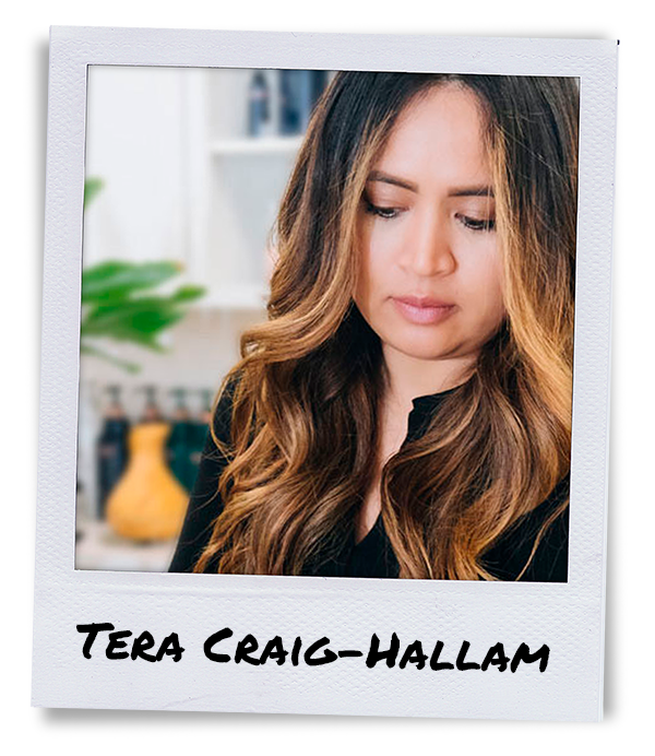 Polaroid of Stylist Tera Craig-Hallam
