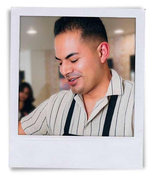 Polaroid of Stylist & Barber Alan Estrada